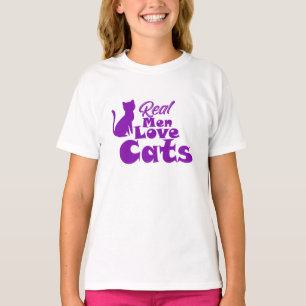 Camiseta Homens de Verdade Amam Gatos – Presentes para Home