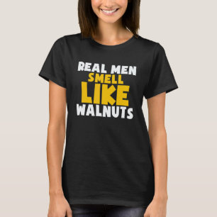 Camiseta Homens de Verdade Cheiram como Nozes Vegan Fofo M