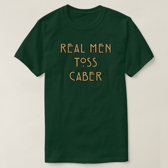 Camiseta Homens de Verdade Jogam Caber (Frente do Design)
