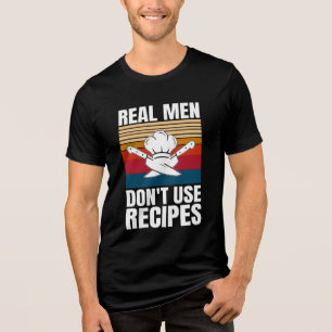 Camiseta Homens de Verdade Não Usam Receitas - Cozinha Dive