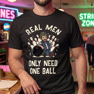 Camiseta Homens de Verdade Precisam de Apenas Uma Bola - Li