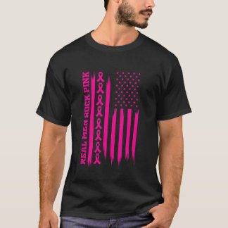 Camiseta Homens de Verdade Rock Pink USA Bandeira Americana