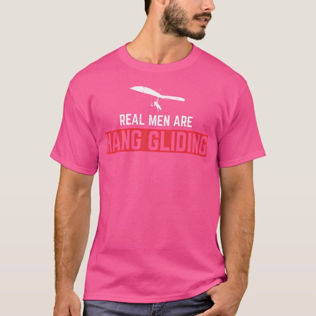 Camiseta Homens de Verdade São Asa Delta Voador (Frente)