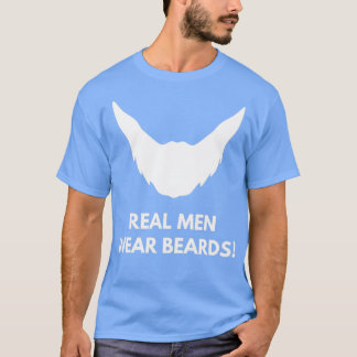 Camiseta Homens de verdade Vestem barba barba ventilador 12