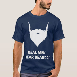Camiseta Homens de verdade Vestem barba barba ventilador 17