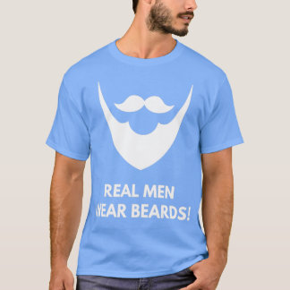 Camiseta Homens de verdade Vestem barba barba ventilador 20