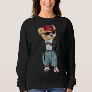 Camiseta Homens De Vestuário Do Urso Rap
