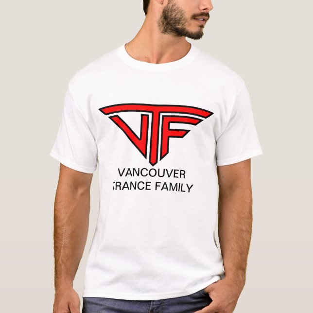 Camiseta Homens de VTF (logotipo vermelho) (Frente)
