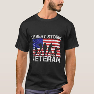 Camiseta Homens Deserto Escudo Vet Deserto Tempestade Veter