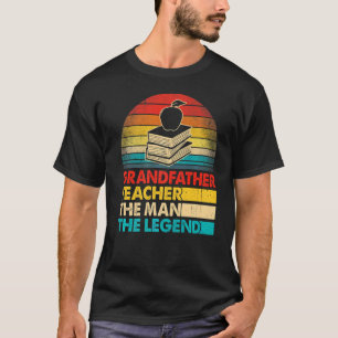 Camiseta Homens Dia de os pais Avô Professor O Homem O Home