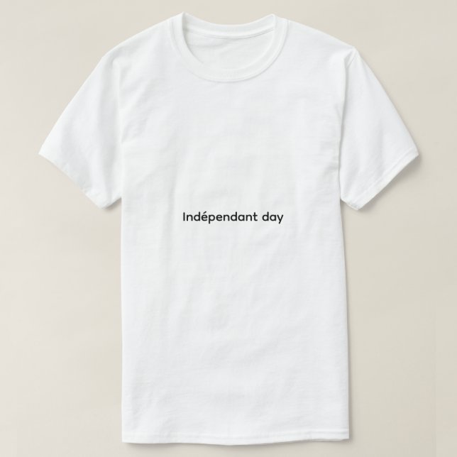 Camiseta homens dia independente (Frente do Design)