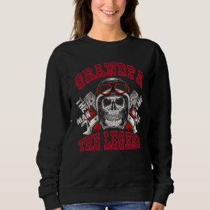 Camiseta Homens Dizer Motoqueiro Avô Andar Motocicleta C