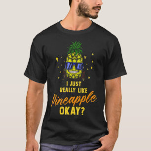 Camiseta Homens do Abacaxi Havaianos Aloha Tropical Honolu