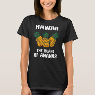 Camiseta Homens do Abacaxi Havaianos Aloha Tropical Honolu