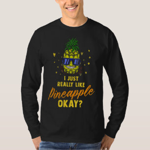 Camiseta Homens do Abacaxi Havaianos Aloha Tropical Honolu