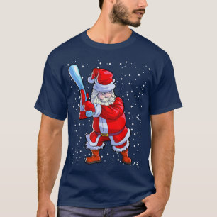 Camiseta Homens do Baseball no Natal Meninos Softball Papai