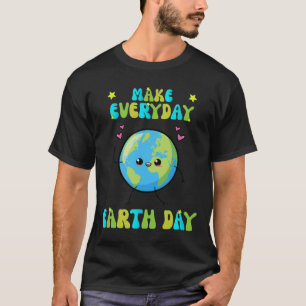 Camiseta Homens do Dia da Terra Curiosos no Dia da Terra K