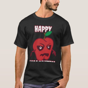 Camiseta Homens do Dia das Bruxas Felizes da Apple Assustad