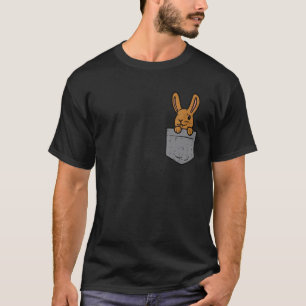 Camiseta Homens do Dia do Felz pascoa Bonito Coelho de Bols