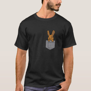 Camiseta Homens do Dia do Felz pascoa Bonito Coelho de Bols