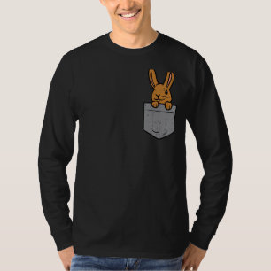 Camiseta Homens do Dia do Felz pascoa Bonito Coelho de Bols