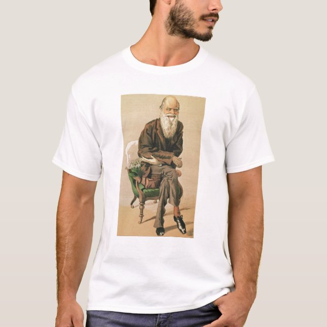 Camiseta Homens do dia, no. 33, Charles Darwin (Frente)