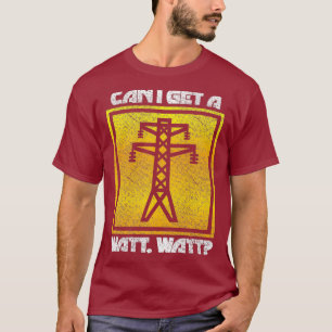 Camiseta Homens do Engenheiro Elétrico Funny Watt Lineman