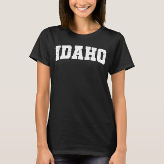 Camiseta Homens Do Estado Do Idaho Mulheres Crianças Retro