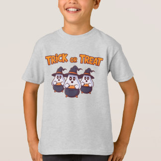 Camiseta Homens do Halloween: Prontos para Tratamentos!