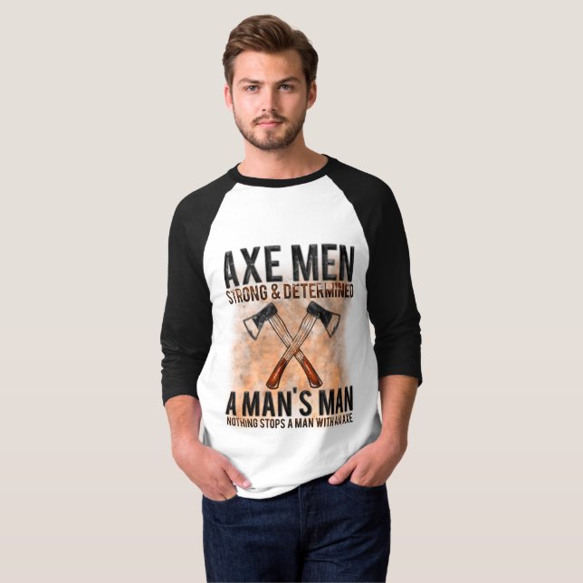 Camiseta Homens do machado (Frente Completa)