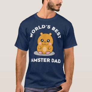 Camiseta Homens do Melhor Pai de Hamster do Mundo