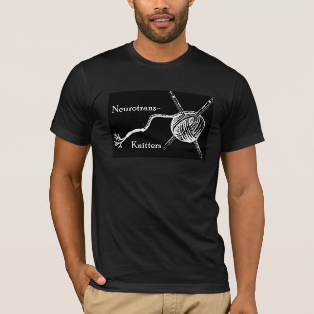 Camiseta Homens do Neurotrans-Knitter (Frente)