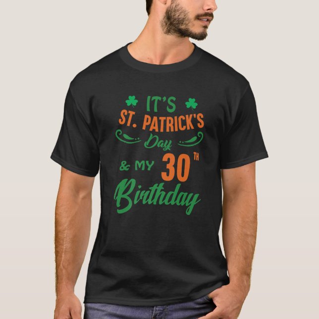 Camiseta Homens do Partido aniversário de 30 anos 30 Y Mulh (Frente)