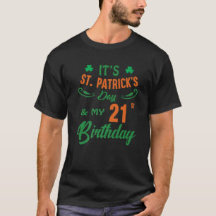 Camiseta Homens do Partido do Dia de São Patrício aniversár