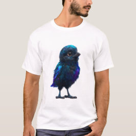 Camiseta Homens do Pássaro Azul da Galáxia Cósmica