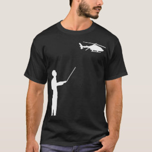 Camiseta Homens do Piloto de Hobby RC do Helicopter do Mode