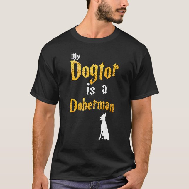 Camiseta Homens Doberman Doberman (Frente)