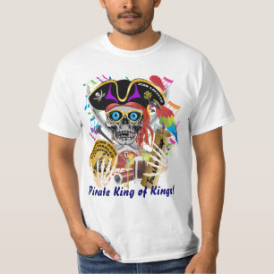 Camiseta Homens dos dias do contrabando do pirata toda a