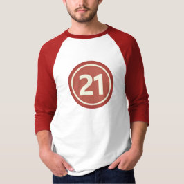 Camiseta Homens dotados de aniversário de 21 anos