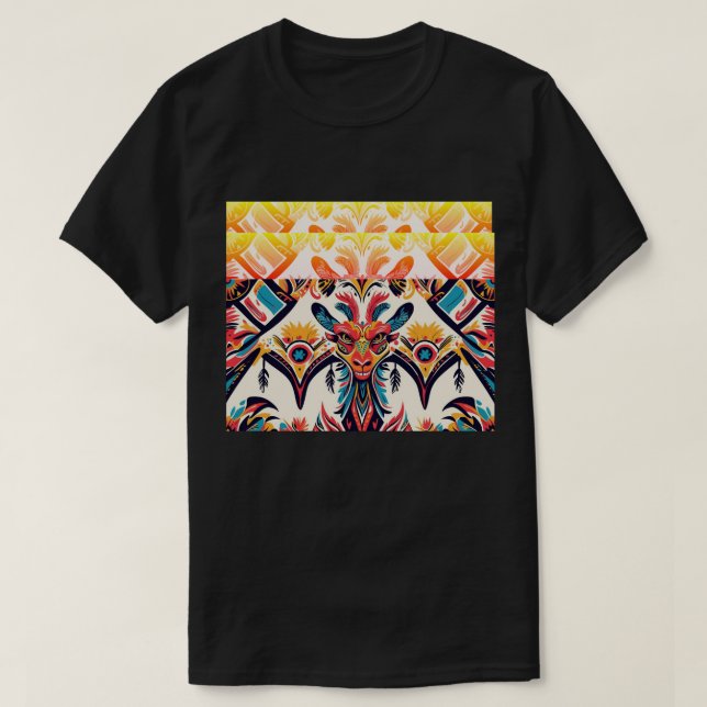 Camiseta Homens Dragão Tribal (Frente do Design)