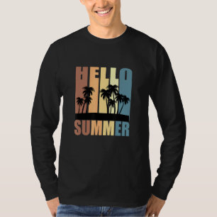 Camiseta Homens E Mulheres Alô Férias De Praia Verão Vest T