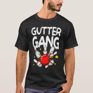 Camiseta Homens e Mulheres de Boliche Gangue Legal da Sarje