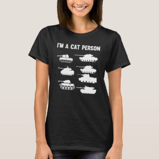 Camiseta Homens e Mulheres Eu sou um Tanque de Gato