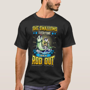Camiseta Homens Ela Engole Toda Vez Que Eu Tiro Meu Pau Fi