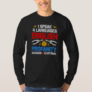 Camiseta Homens eletricistas Homens Humor de Engenheiro elé