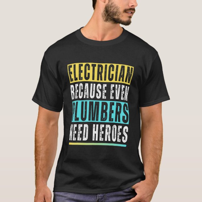 Camiseta Homens Eletrônicos Engraçados Engenharia Elétrica  (Frente)