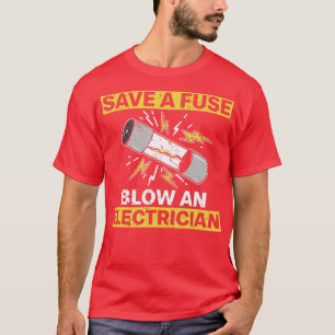 Camiseta Homens Eletrônicos Engraçados Mulheres Elétricas F