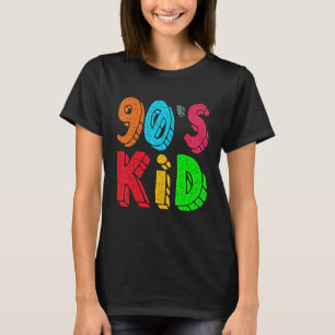 Camiseta Homens em roupa infantil dos anos 90 Vintage Retro