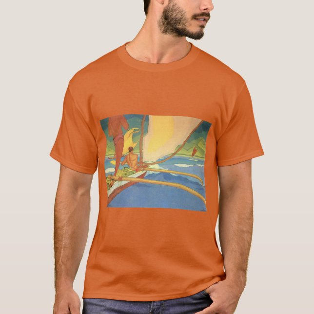CAMISETA HOMENS EM UMA CANA INFERIOR CHEFIADOS PARA A LOJA (Frente)
