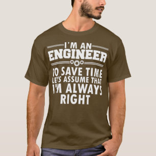 Camiseta Homens Engenheiros Engraçados Engenheiro Profissio